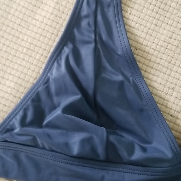 Bikini Halter Top No Wire No Padding Dark Gray - Picture 2 of 4